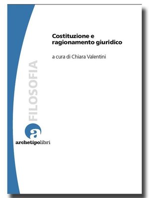 cover image of Costituzione e ragionamento giuridico